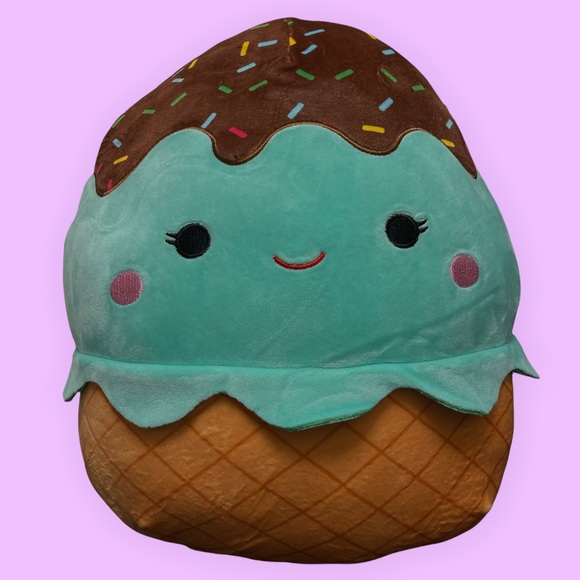 Squishmallows Other Maya 2 Mint Chip Ice Cream Cone Nwt